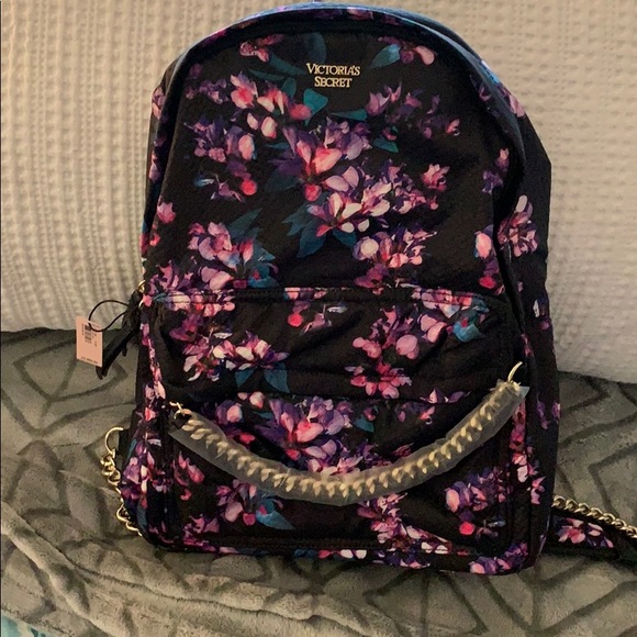 victoria secret floral backpack
